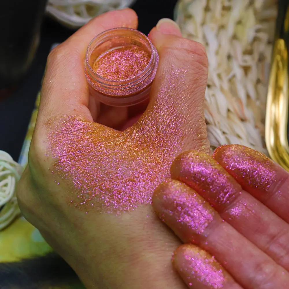 Cosmetics Highly aurora colorshift  chameleon pigmented eyeshadow Loose Glitter Chameleon Powder