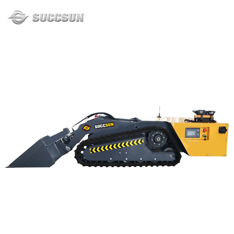 Electric micro loader suitable for narrow space operation turning in place wireless remote control small electric loader