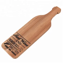 Acacia Mangium Lanyard Cutting Solid Wood Fruit Bread Pizza Steak Plate Chopping Teak Wooden Cheese Board With Marker