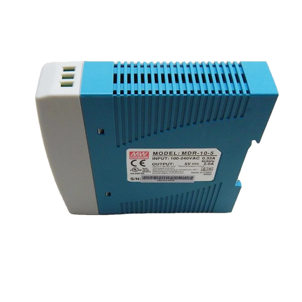 MEAN WELL industrial power supply 12v din rail 2a MDR-10-12 10W Meanwell MDR-10 Series 5V 12V 15V 24V