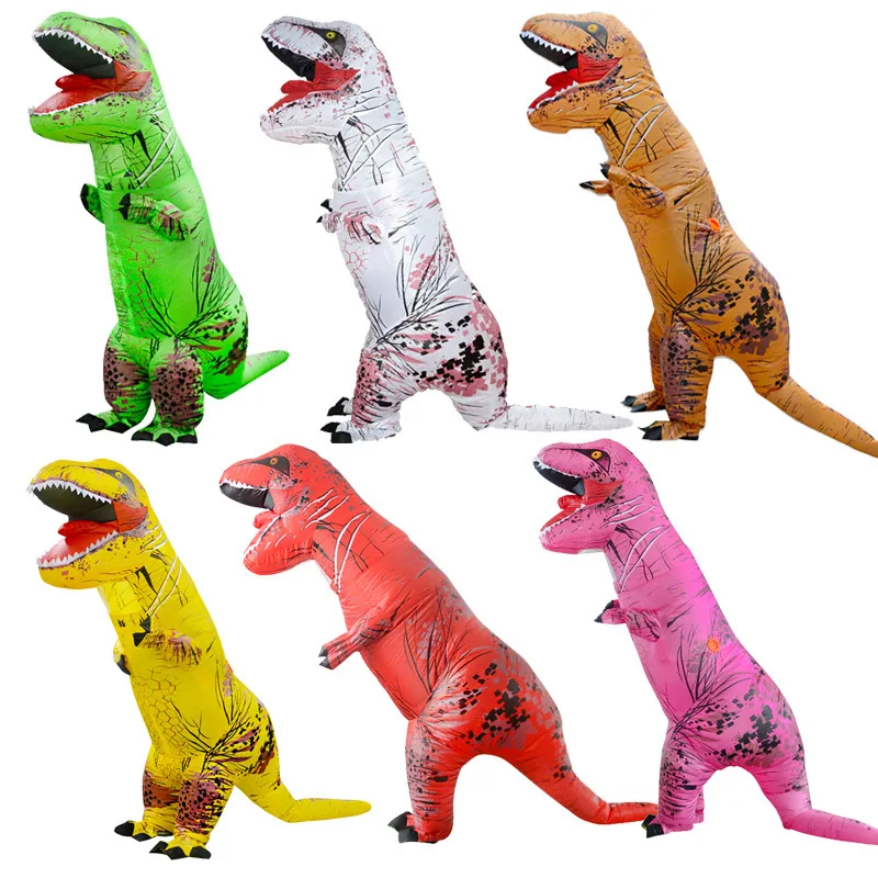 Inflatable T Rex Dinosaur Costume Mascot Dino Costume T Rex Dinosaur Inflatable Suit Custom Halloween for Adult