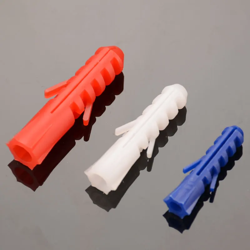 Plastic Wall Anchor with Metal Nail 6MM 8MM 10MM 12MM BLUE/GREY/RED/WHITE COLOR