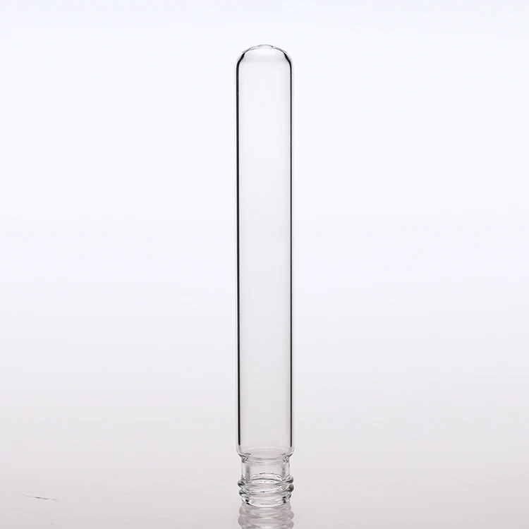 
different sizes glass test tube with screw cap 