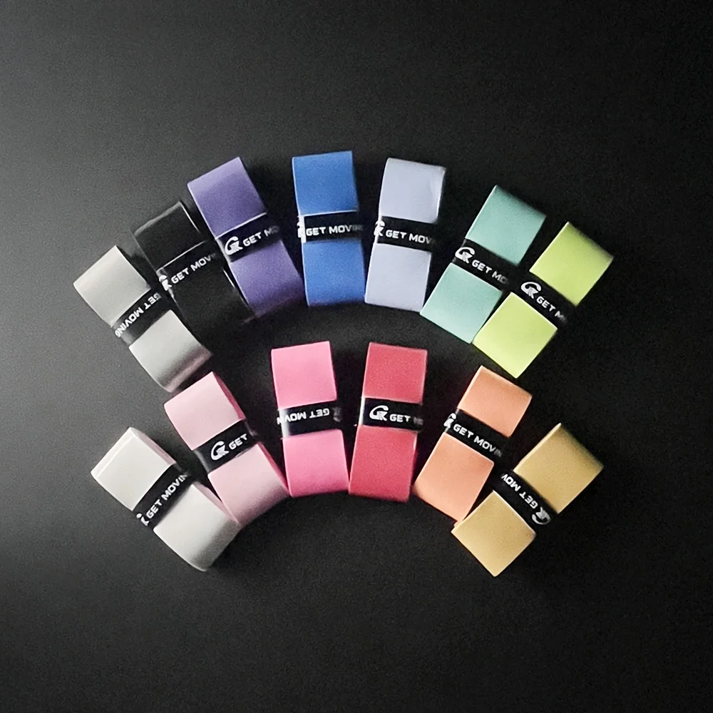 GM Viscous Tacky Wet Comfort Badminton Table Tennis Racket Pickleball Paddle Padel Racket Grip Made of PU Material Overgrip