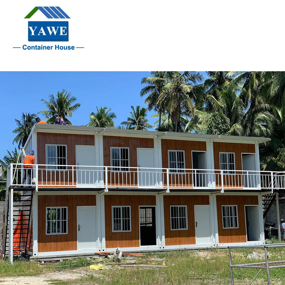 Modern steel structure 20ft 40ft customized modular home prefabricated flat pack container house