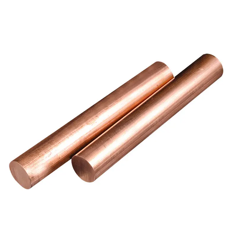 99.99% Purity Copper Bar Copper Rods Tp1 Tp2 2.1293 Copper Square Bar Solid Round