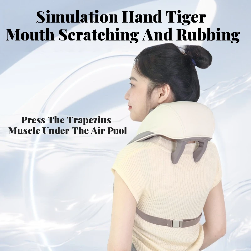 Intelligent Cordless Neck Massager Pain Relief Deep Tissue 3D Kneading Pillow Vibration Shiatsu Back Neck And Shoulder Massage