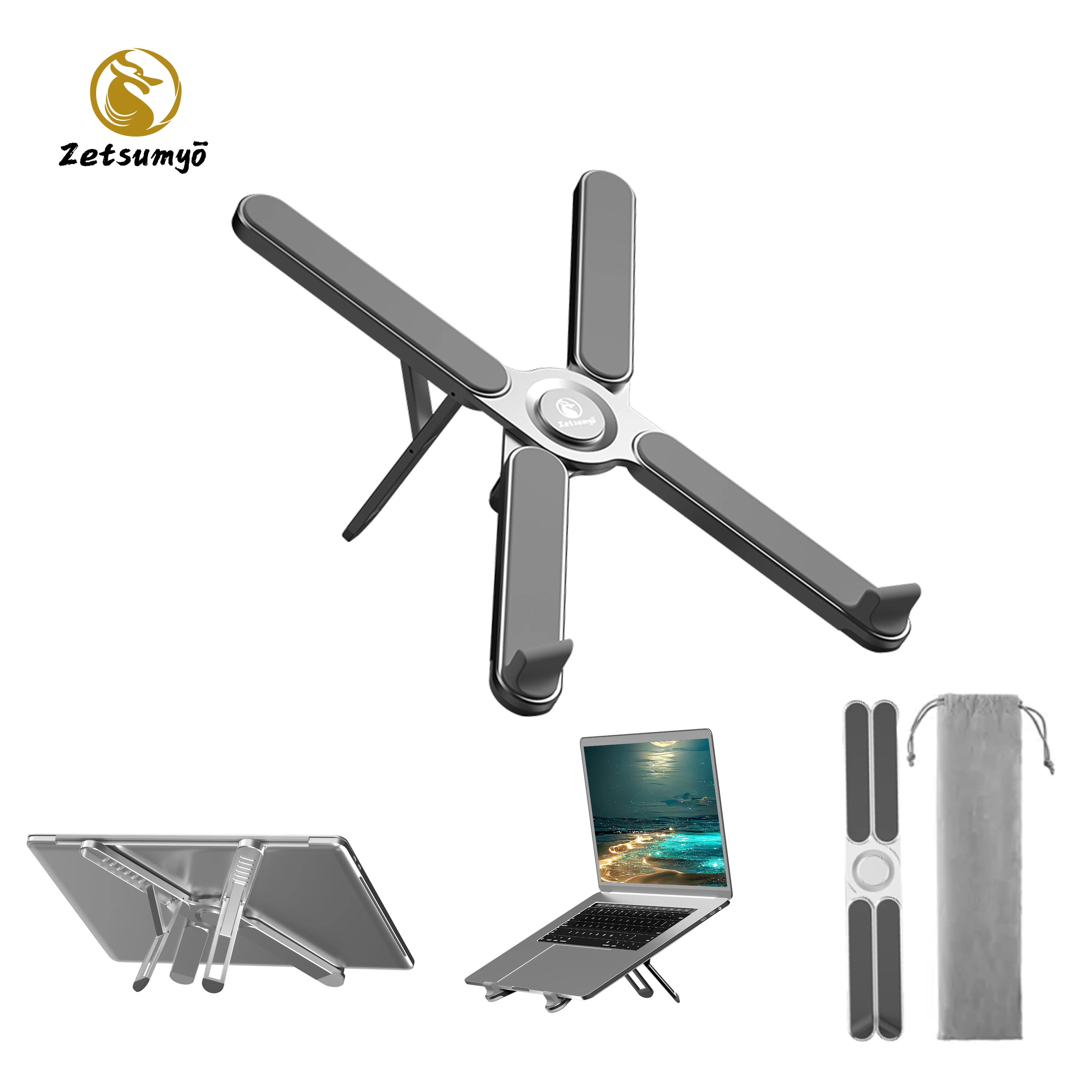 Adjustable Laptop Stand Portable Laptop Table with Notebook Computer Desk for Laptop Reading and Writing