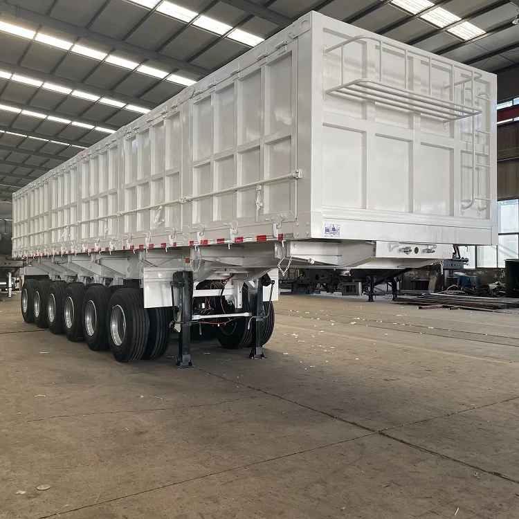 Hot Sale Side Tipper / Rear Dump Semi Trailer 6 Axles Used Dump Truck Trailer
