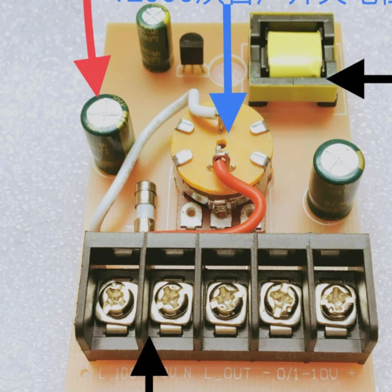 Low Voltage 12V 24V Dimmer PWM Stepless Dimming Lamp Remote Control Switch Transformer Panel Knob Controllable Driver