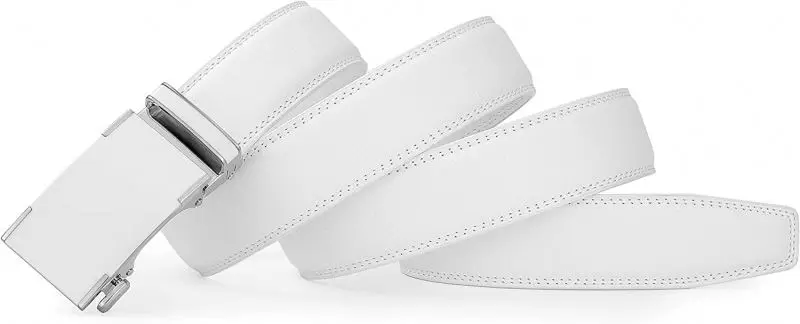 Alfa PU Leather Ratchet Belts 35MM Comfort Belts Adjust To Fit