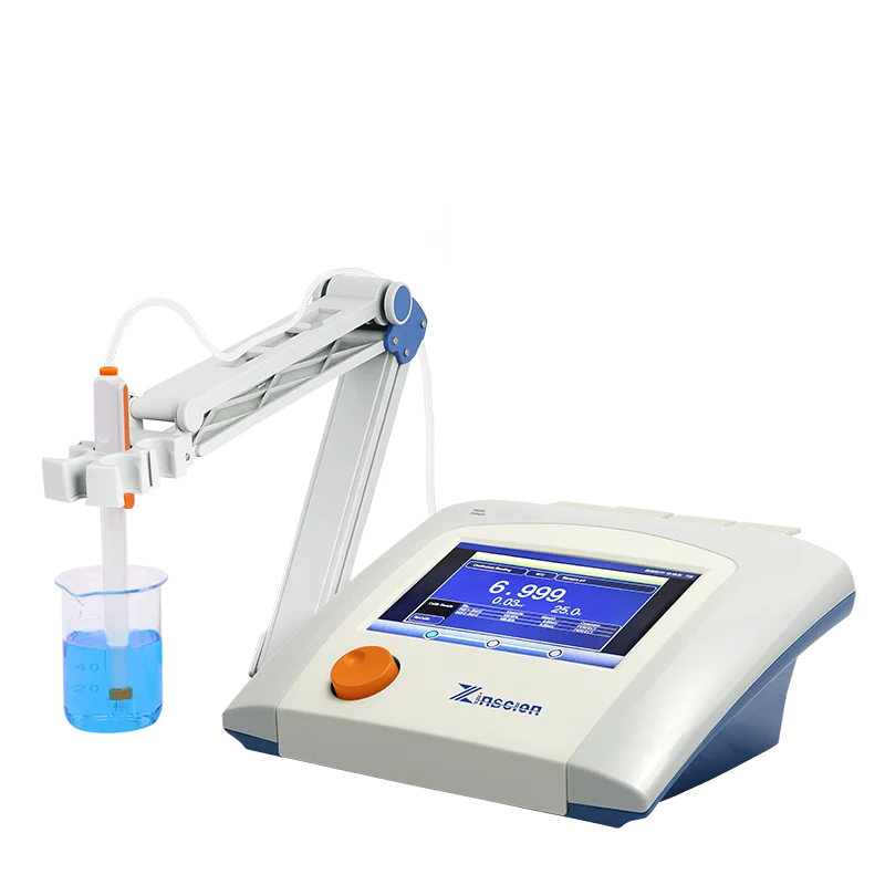 Zinscien Lab 7.0 Inches LCD Touchscreen pH Meter Bench Top pH Meter for Soil