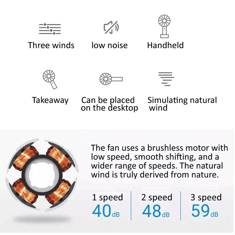 Portable 5v Electric Dc Mini USB Rechargeable Air Cooling Mini Handheld Fan USB Charging Fans DC Fan