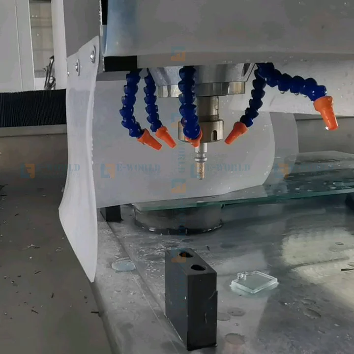 Popular Automatic Shower Glass Hinge Hole Drilling Edging Machine CNC Glass Milling Groove Machine