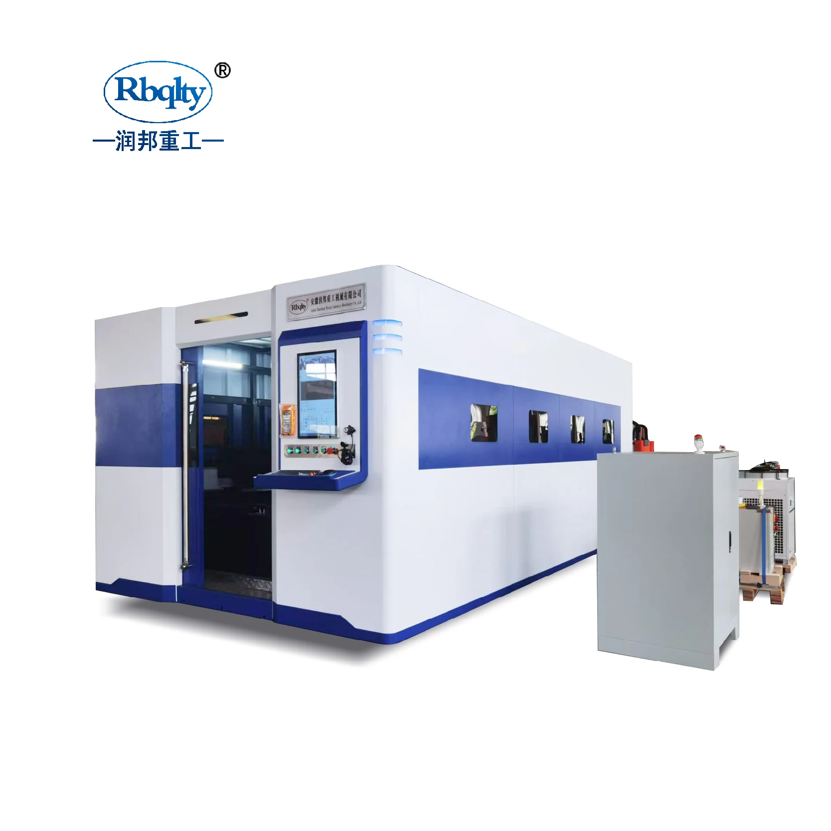 Rbqlty professional 3015 enclosed 6 kw fiber laser metal cutting machine