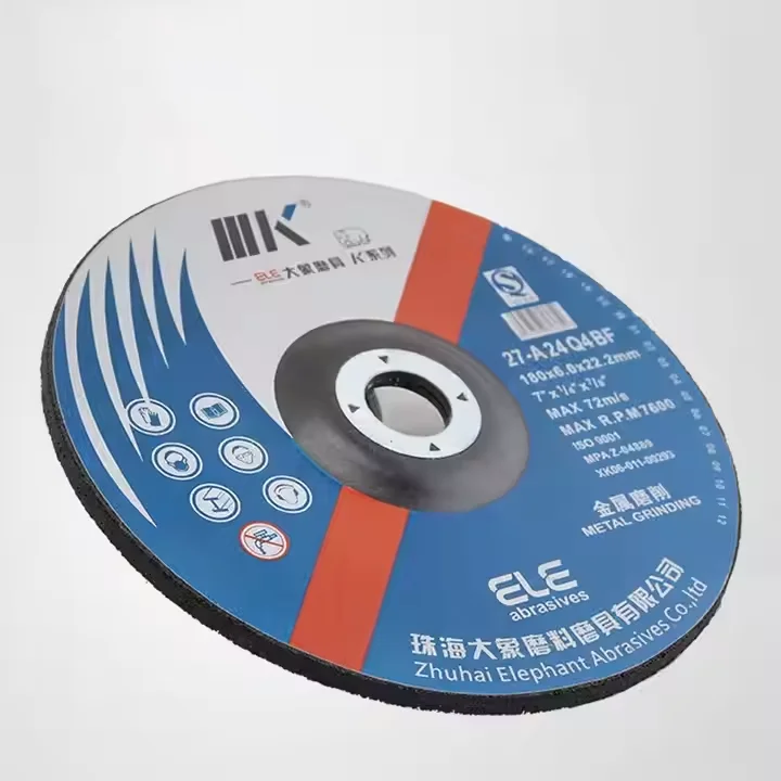 IIIK Brand OEM ODM services 7 Inch 180*6.0*22.2mm Aluminum Oxide Grinder Disc for Metal Grinding Wheel