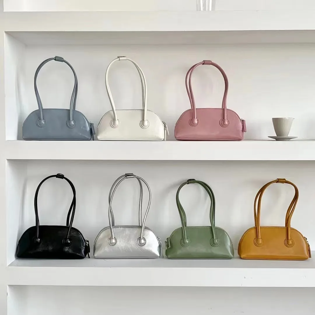 Retro Casual Women Shoulder Purses and Handbags Luxury Women Ladies Underarm Shoulder Bags PU Fashion Handbags Portable ZIP