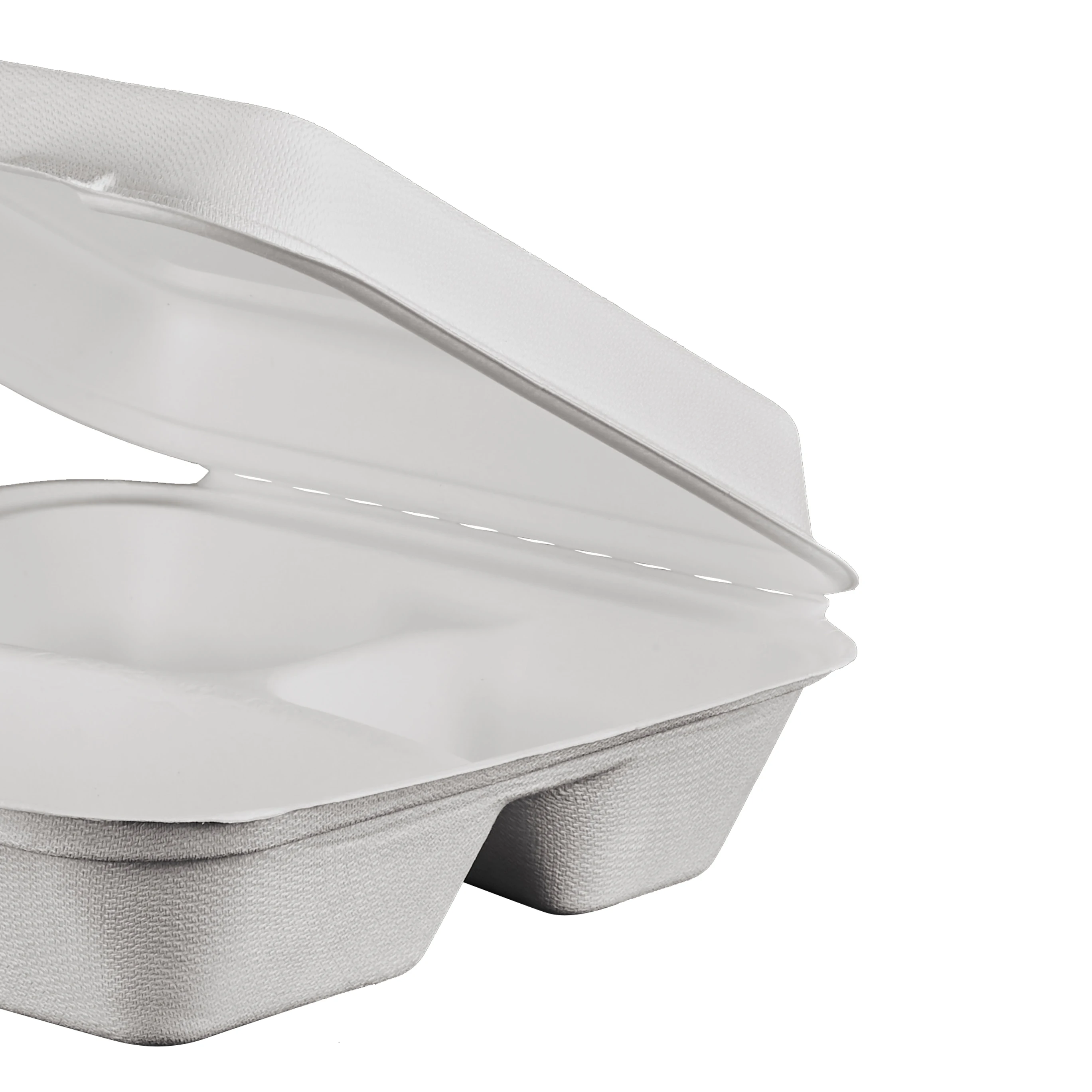 3 Compartment Takeaway Food Compartment Container Biodegradable