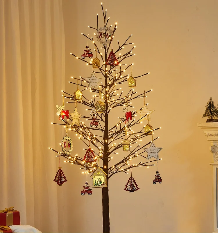 C098 New Trens LED Lighted Christmas Tree Multiple Sizes artificial tree Christmas New Year Decorations