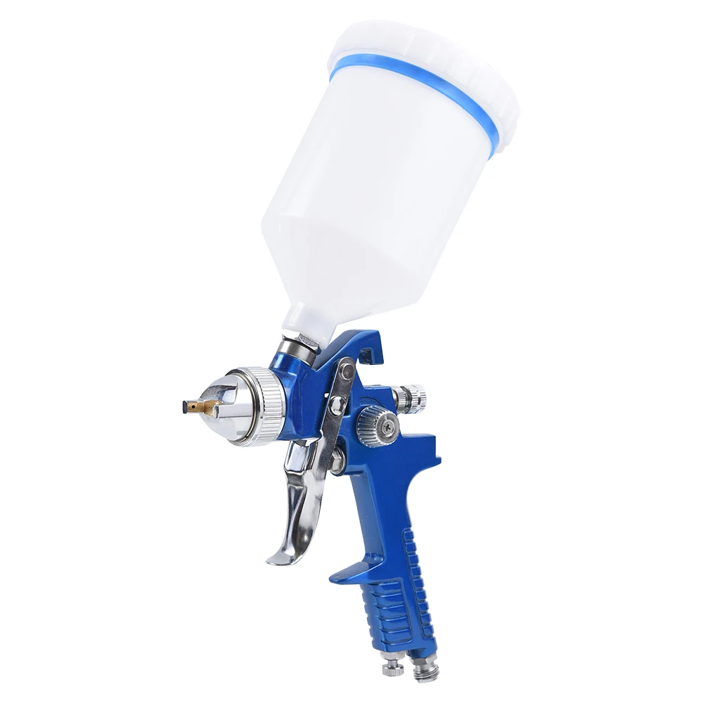H-827 HVLP Pneumatic Cars Painting Tools Nozzle Size 1.4mm 1.6mm Cup 600ml Water Based Spray Gun