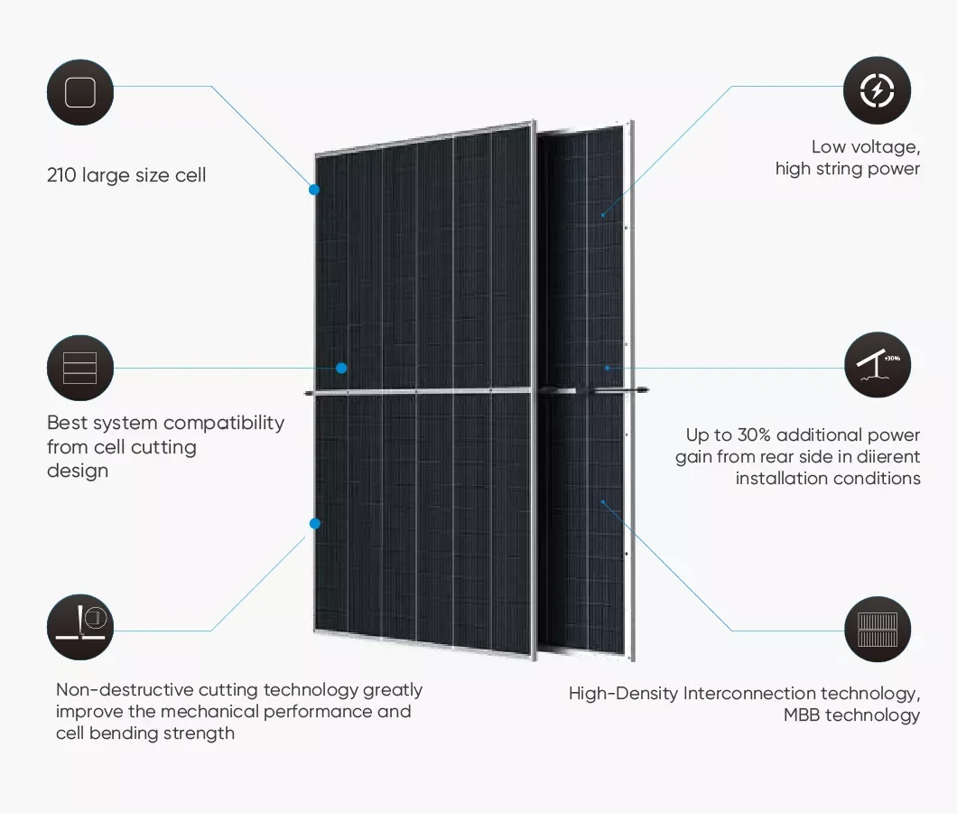 In Stock Trina Cheap Price Solar Panel Warehouse With High Power Trinsolar 545w 550w 555 Watt Mono-crystal Vertex 660w