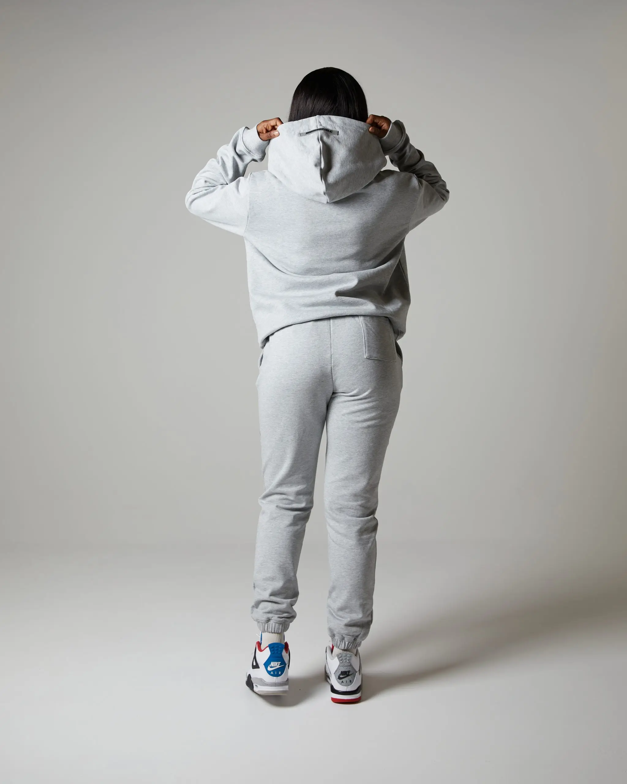 High Quality Cotton Tech Fleece Tracksuit Gray Cotton Tech Fleece Active wear for Running