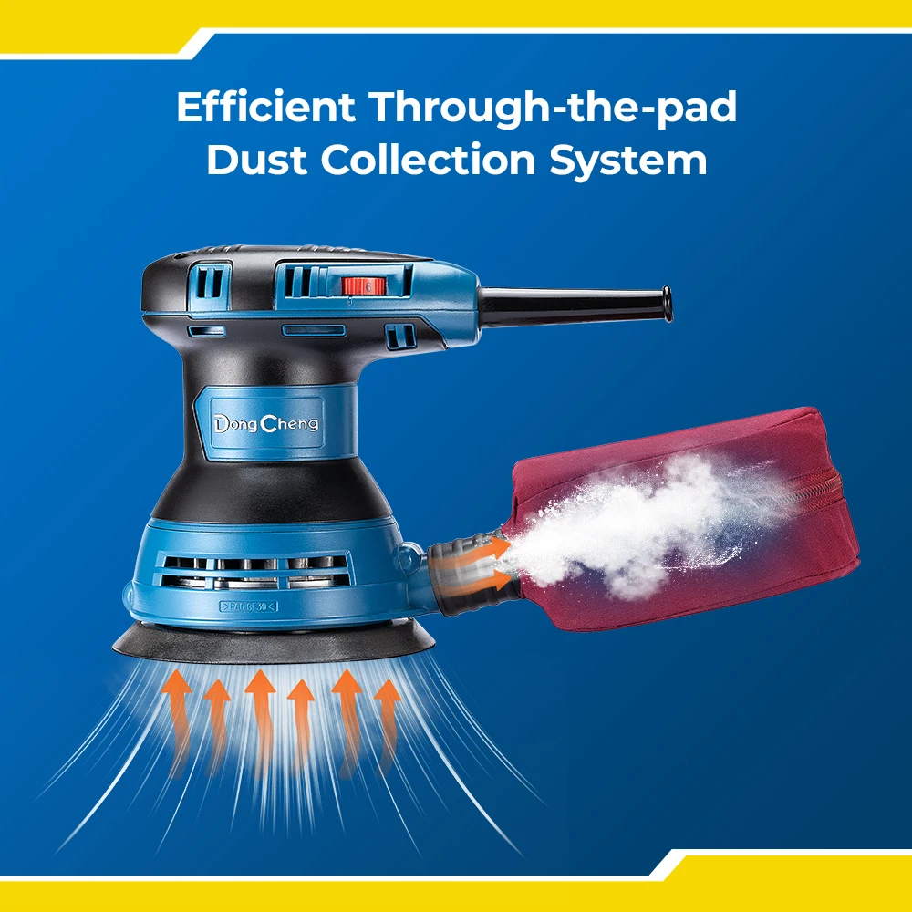 New product 125mm Electric 300W Sander Random Orbital Sander with ultra low vibration structure