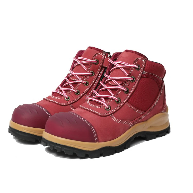 TGSW-01  New brand Miners work shoes hiking shoes leather safety shoes for women