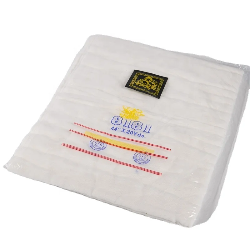 100% cotton absorbent gauze , bleaching gauze zigzag 44'x 22 y or 20y