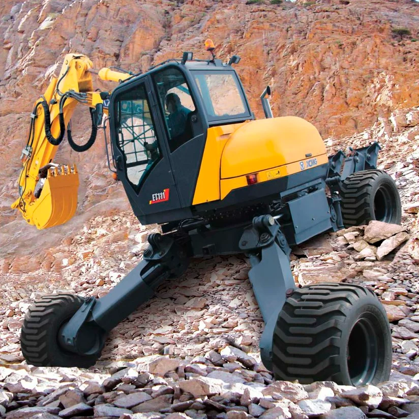 New Official Mini ET110 Mountain Excavators Wheel Walking Excavator