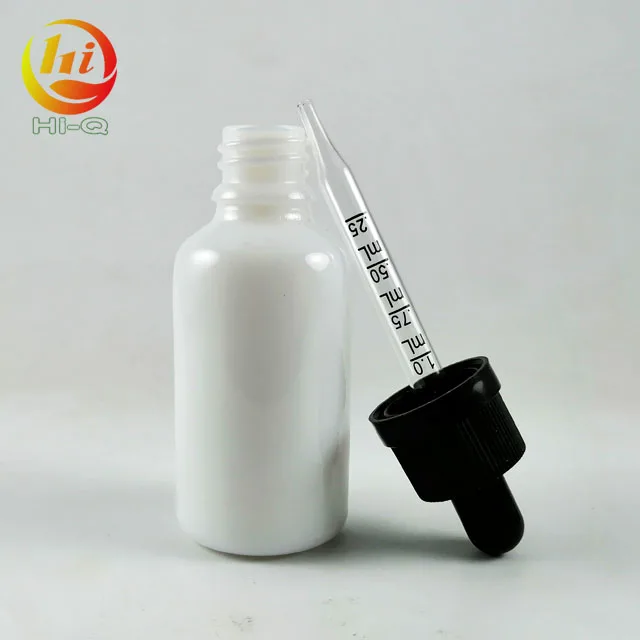 50ml 30ml White Porcelain Bottle with Measurement Marking Pipette Dropper