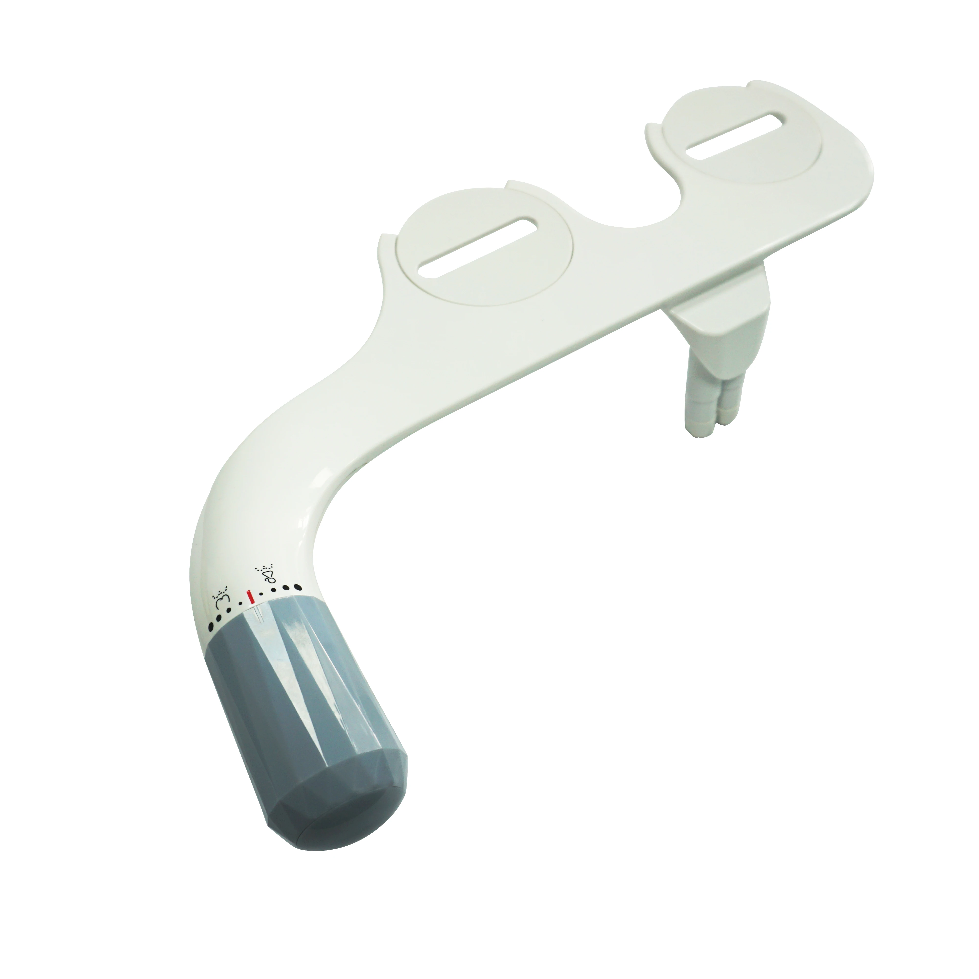Diamond handle bidet attachment with spray gun two-in-one single cold water