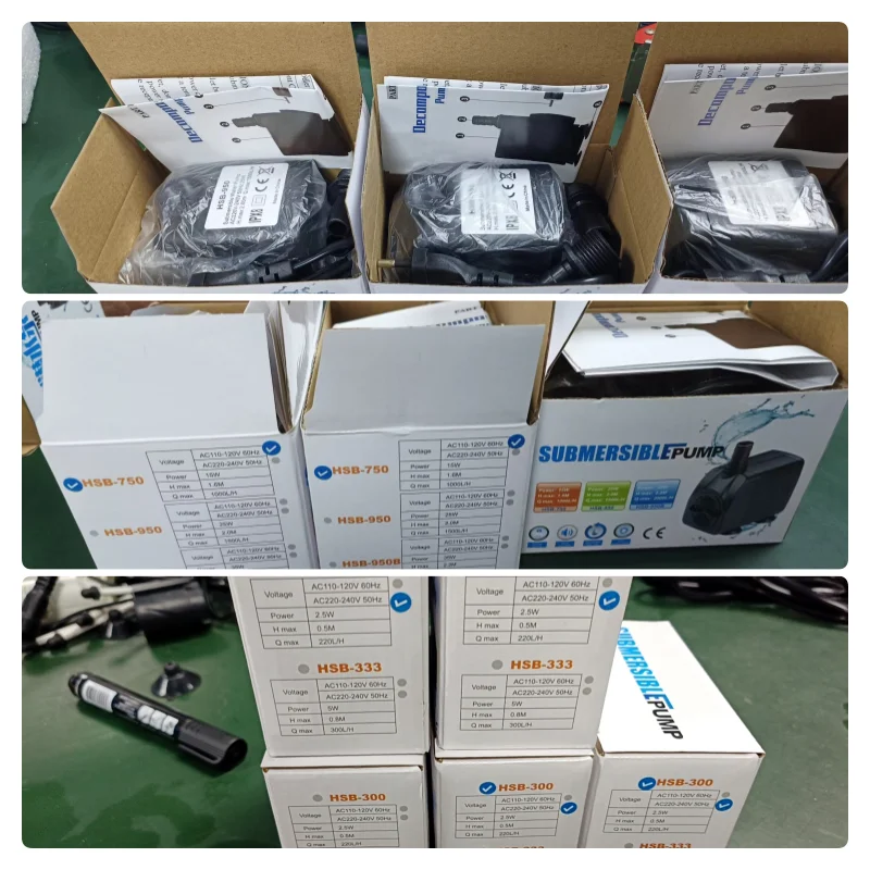 2.5W 5W 7W 10W 15W 25W 35W 45W 60W 70W 100W 138W Wholesale Fish Pond Pumps Submersible Water Pump Aquarium