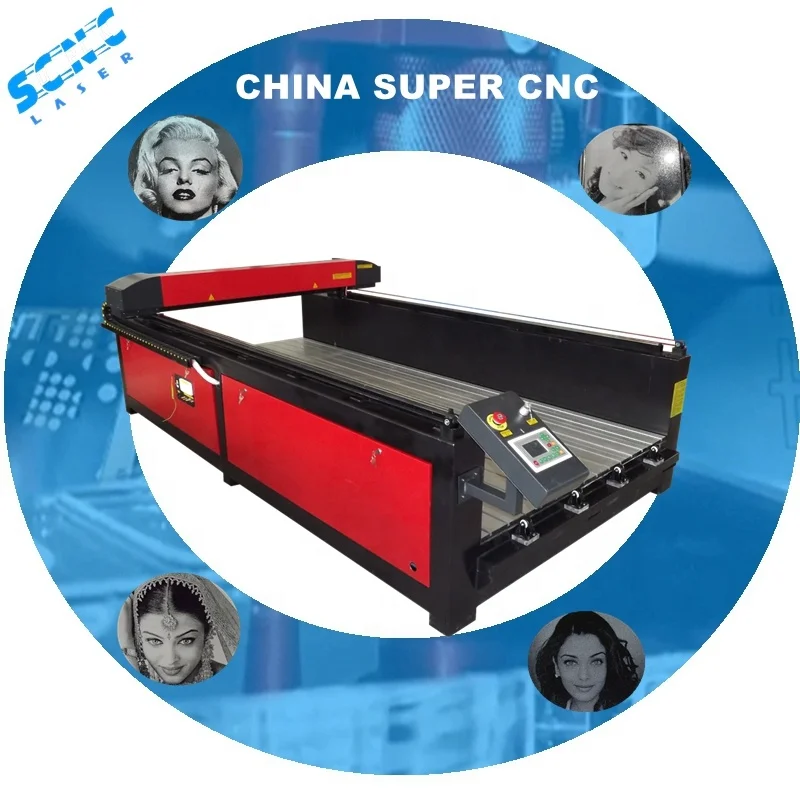 Supercnc Image Photo print Tombstone Marble Granite co2 laser engraving machine for stone