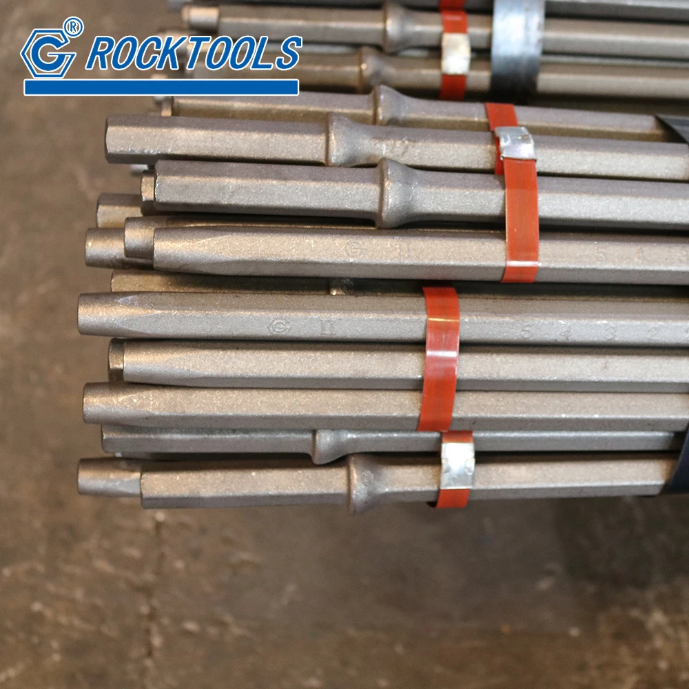 Shank Hex22 2ft 4ft 6ft 8ft Steel Taper Drill Rod for Rock Drilling Small Diameter Hole