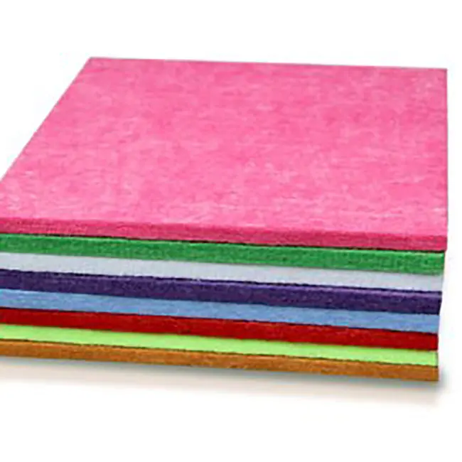 9mm 12mm Eco High Density Polyester Fiber Acoustic Panel PET Felt Sound Absorbing Ceiling Acoustic Panels