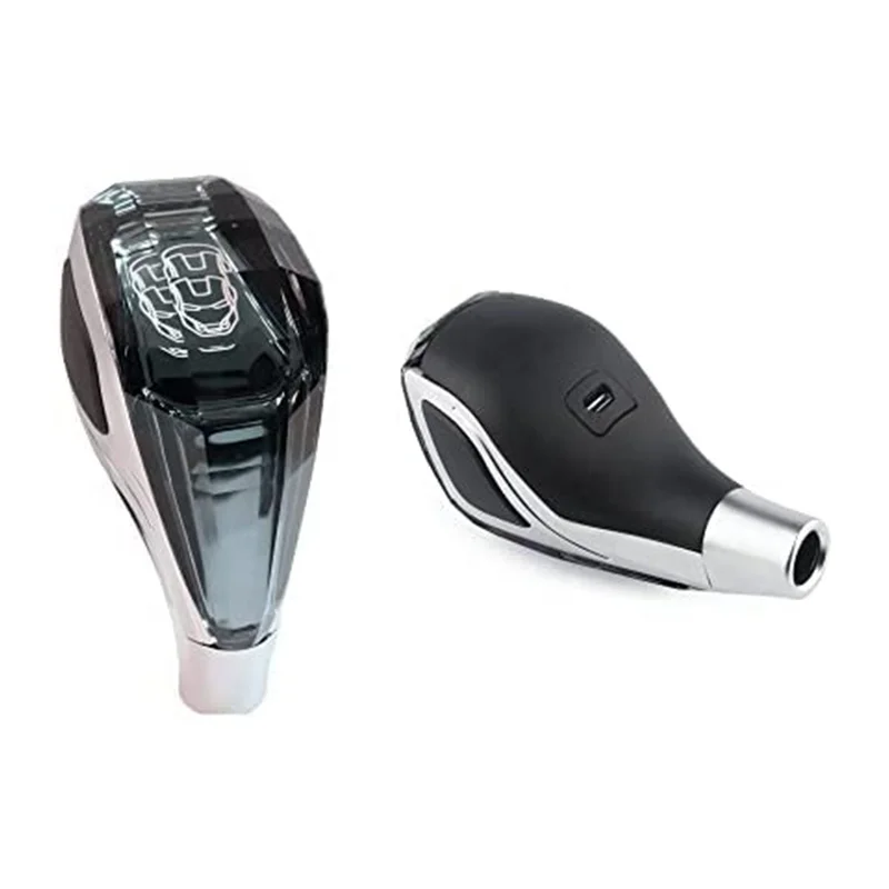 Auto Interior Accessories Crystal Touch Shift Knob Illuminated LED Light Gear for Cars Without Button Manual