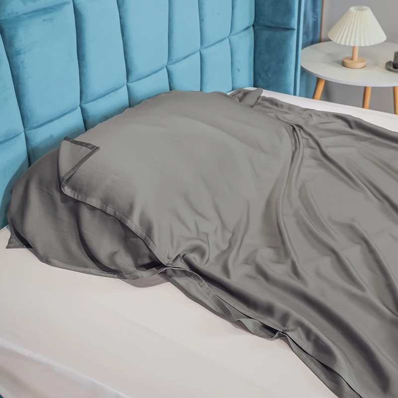 top quality customized style 300TC sateen bamboo viscose sleeping bag for traveling and hotel factory wholesale with good price