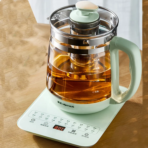 1.8L High Borosilicate Glass Hydrogen Rich Water Generator Alkaline Water Ionizer Maker Healthy tea pot Kettle