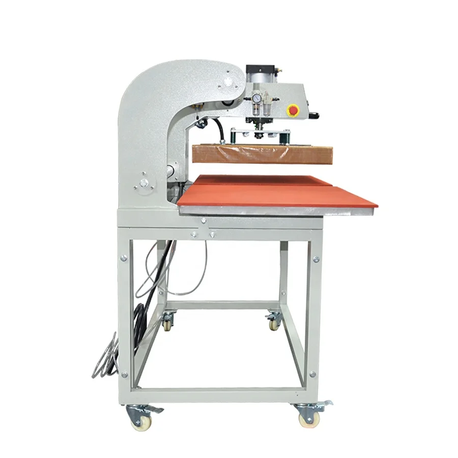Dual station cut sheet color digital printing production reflective press sports hoodies 3d film heat transfer machine