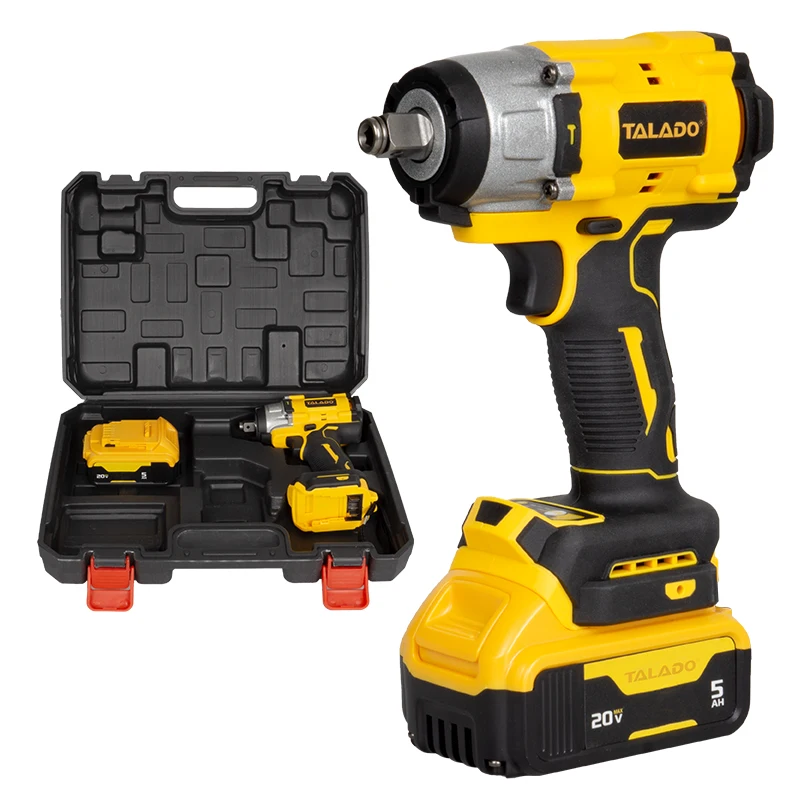 Professional Impact Wrench Brushless Motor Powerful Electric Wrench Lithium Battery Cordless Wrench