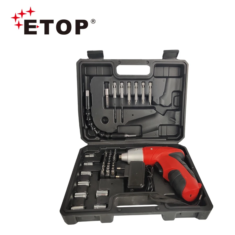 ETOP Wholesale Electric Drill Rechargeable Cordless Screwdriver Battery Kit