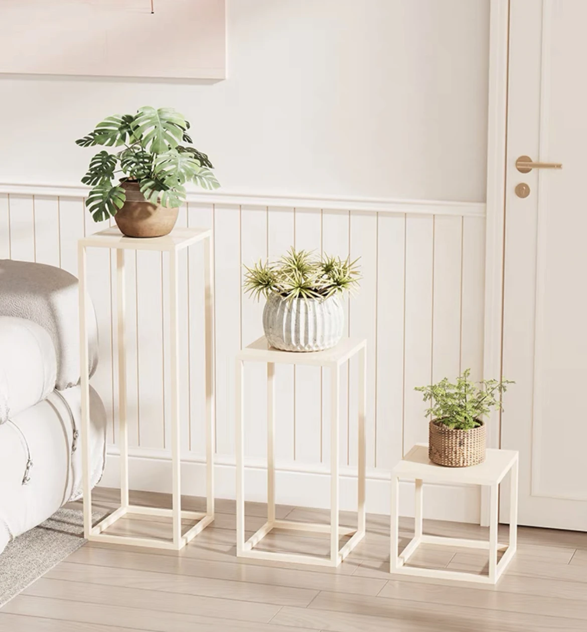 Plant rack multi-pot holder rack indoor and outdoor flower pot display cabinet Bamboo plant stand