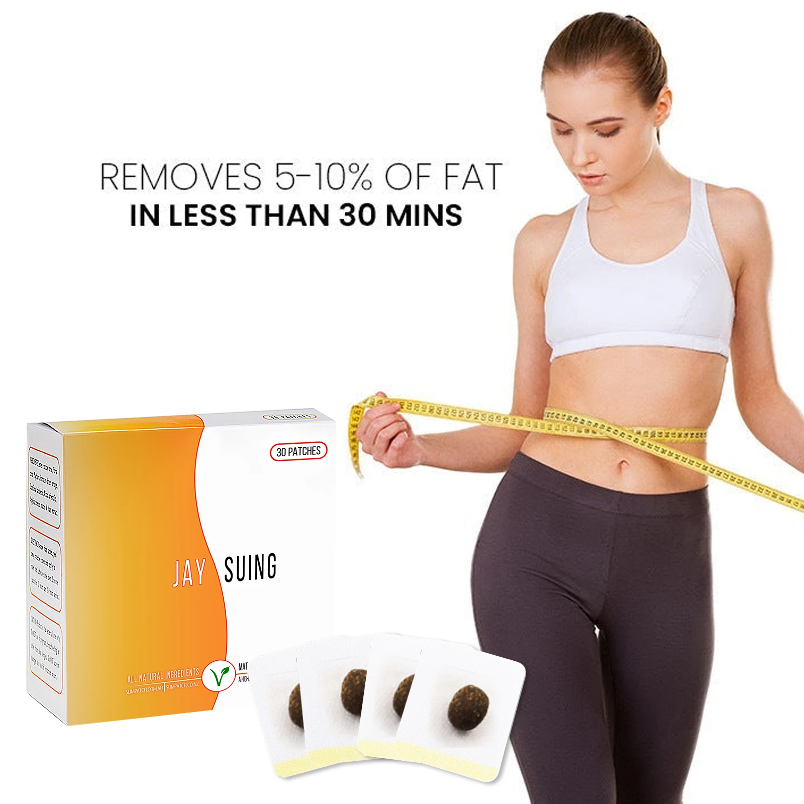 30 шт. упакованный натуральный травяной потеря веса сна магнит для похудения живота