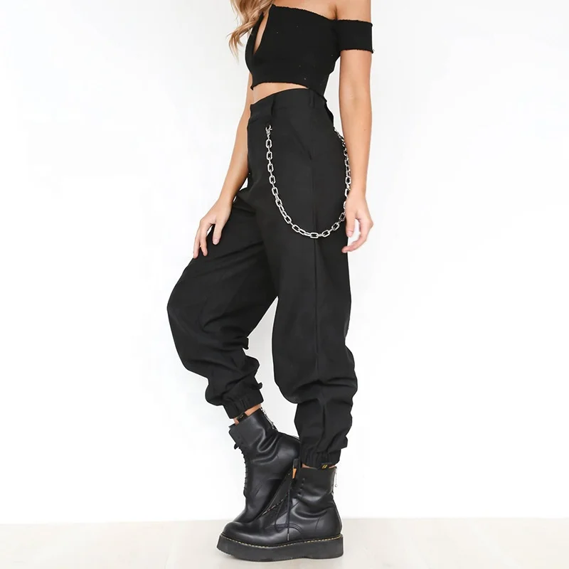 Cool girl cargo pants muti-colors trousers voguish pants