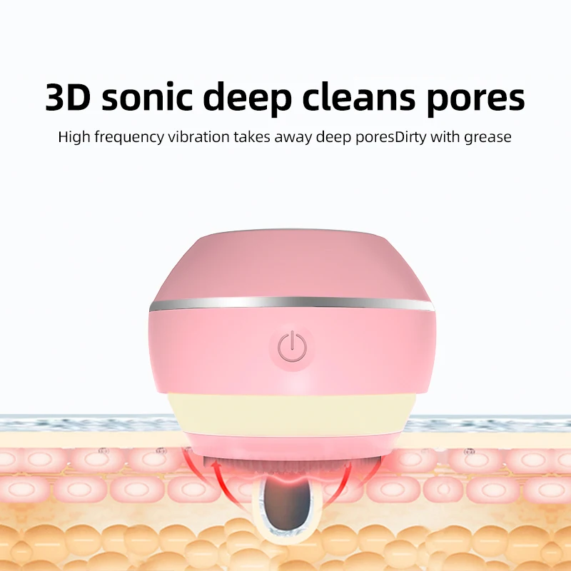 Factory Customized 10-in-1 sonic cleansing brush face without hand numbness waterproof high frequency silicone ems face machine
