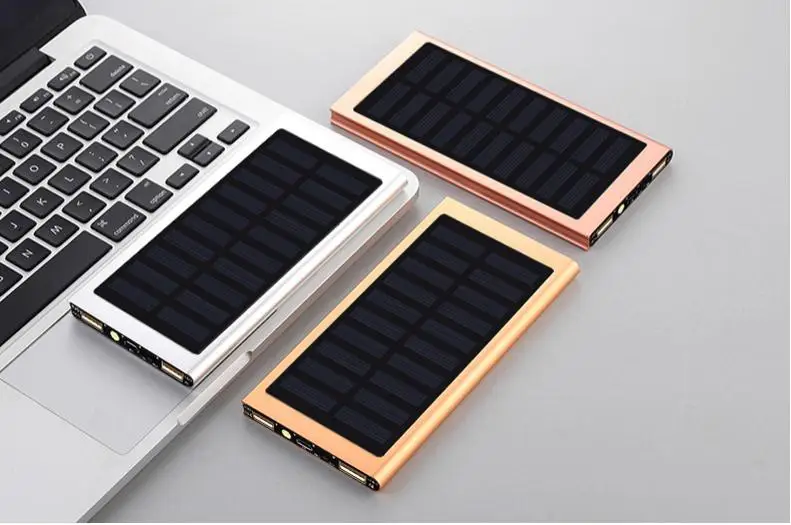 Corporate giveaways solar usb power bank super slim solar power bank