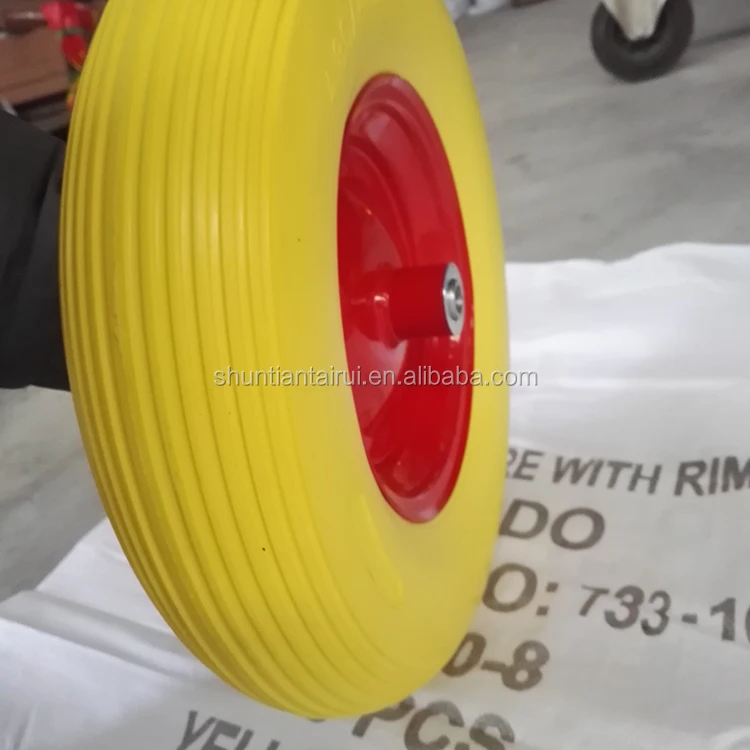 PU rubber wheel for beach cart/hand trolley