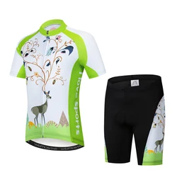2022 Kids Cartoon Pro Team Cycling Jersey Set Boys Girls Cartoon Anime Cycling Clothing Children Road Bike Suit Shorts Pad Suits