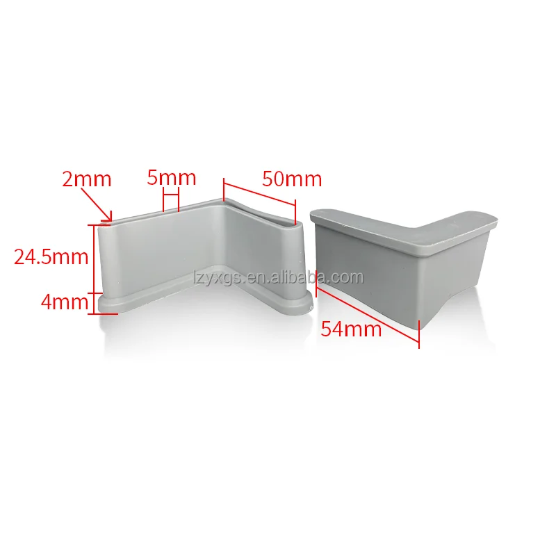 L Shape Furniture Angle Rubber Foot Pad Leg Protector/Anti Slip Triangle Foot Caps for Metal Leg/Bed Frame Rubber Feet CoversPop